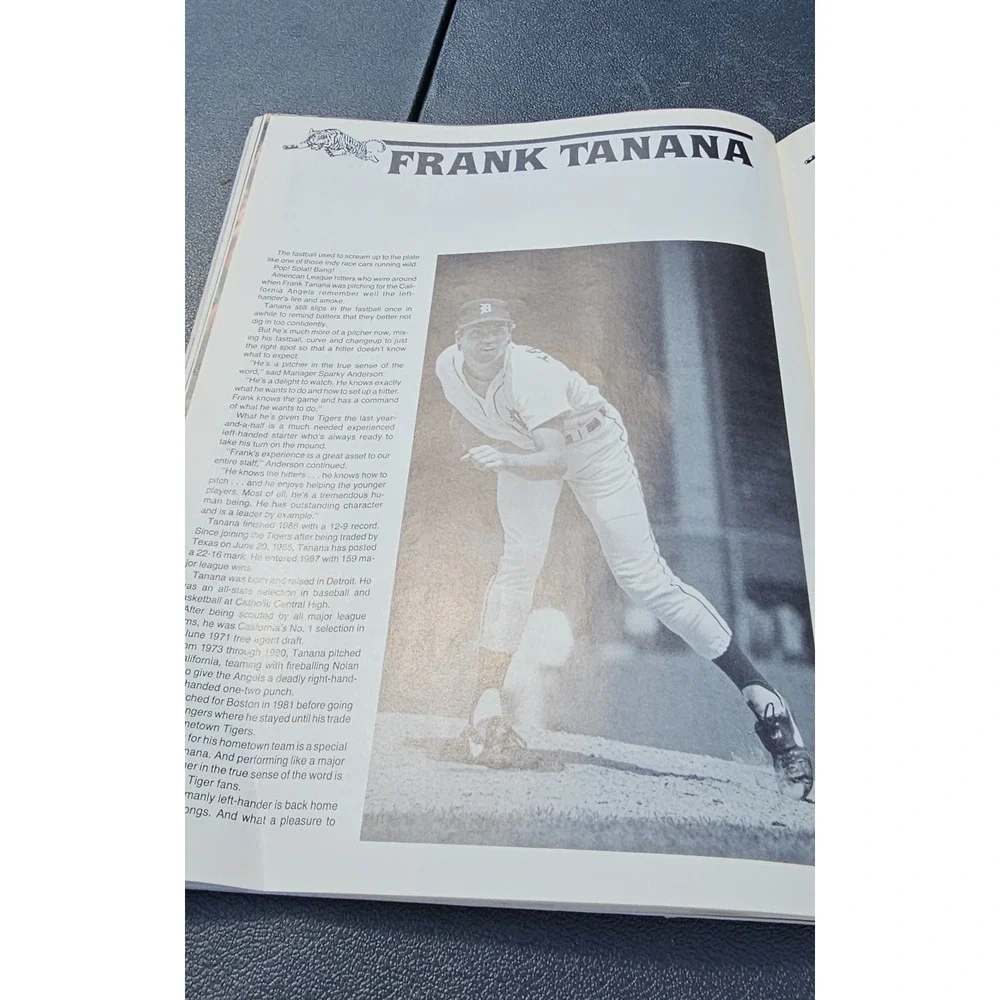 1987 Detroit Tigers Official Scorebook &‎ Program MLB Baseball